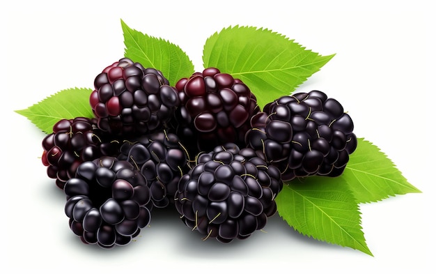 HighQuality Blackberries in Studio Setting