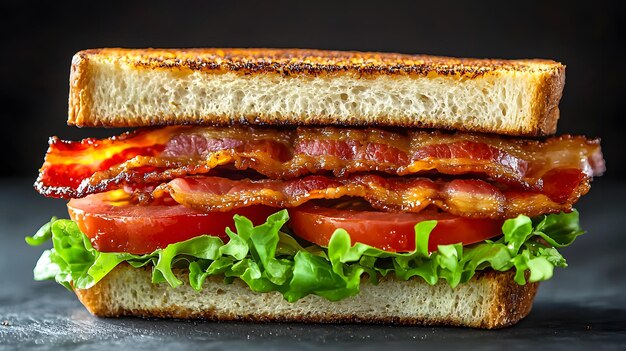 Highquality BLT sandwich with bacon lettuce tomato on toast