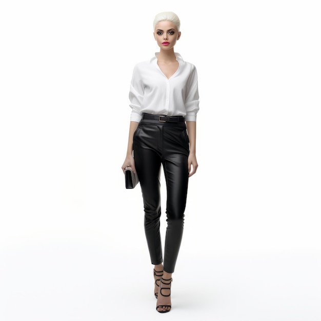 Highquality Fashion 3d Female Model On White Background