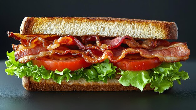 Highquality Gourmet BLT Sandwich with Fresh Ingredients and Artisanal Bacon