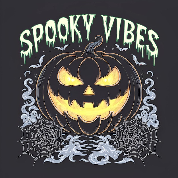 Photo highquality halloween tshirt design ai generated