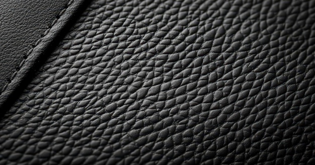 Highquality image of black leather texture perfect for website backgrounds or design projects