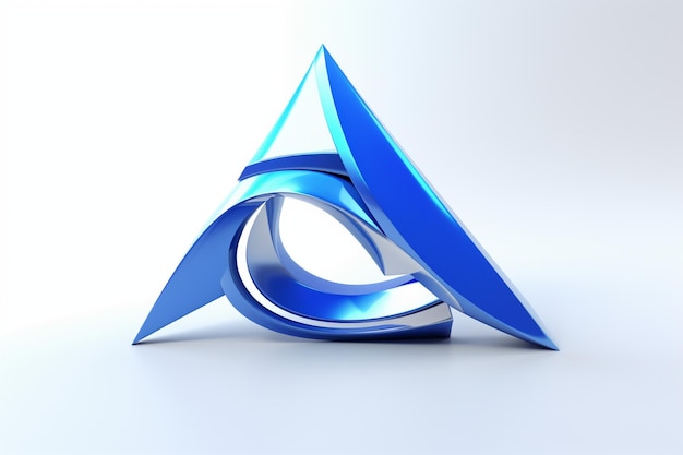 a highquality logo of a company with a blue background and white font Ai photo