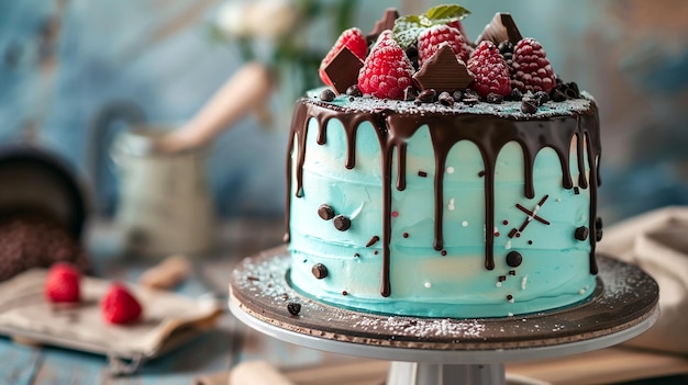 Highquality photo of cake with aspect ratio 169