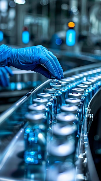 HighQuality Photograph of a Production Line in a Factory