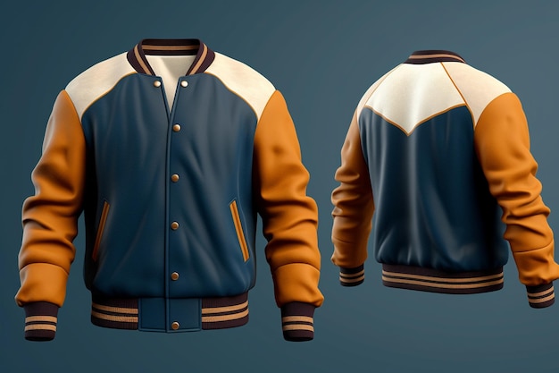 HighQuality Raglan Sleeve Jacket Mockup for Customization