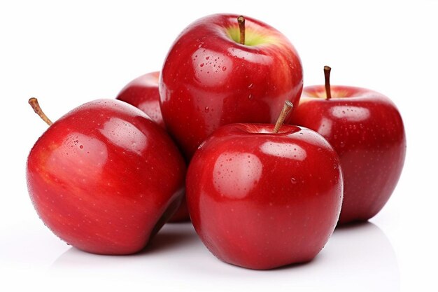 HighQuality Red Apples Isolated on White