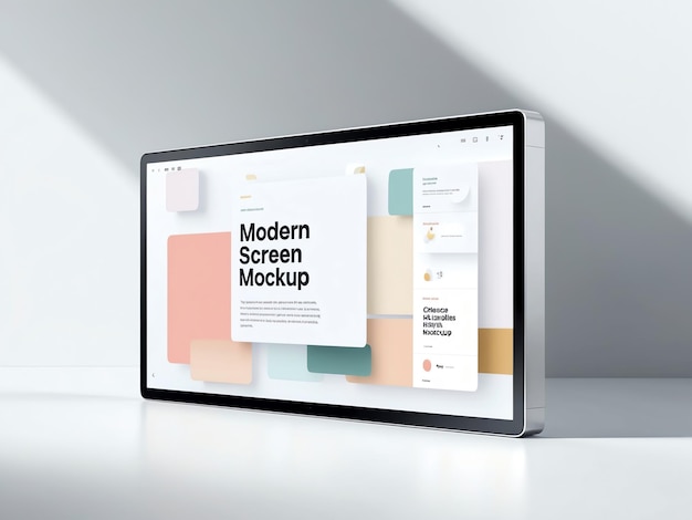 Photo highquality screen mockup for device displays