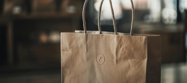 HighQuality Sustainable Minimalist Shopping Bag with Subtle Logo for EcoFriendly Lifestyle