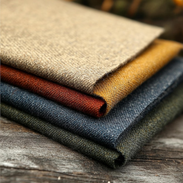 Highquality wool and cashmere fabric swatches