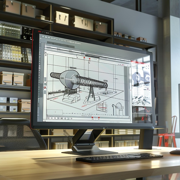 Photo highresolution cad monitor large adjustable display for precision work