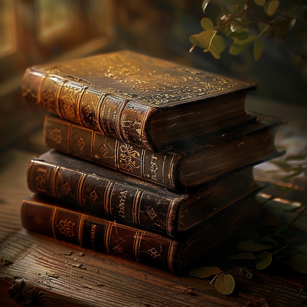 HighResolution Image of Book Covers Natural Soft Light