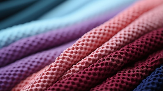 Photo highresolution macro shot showing fine fabric texture patterns