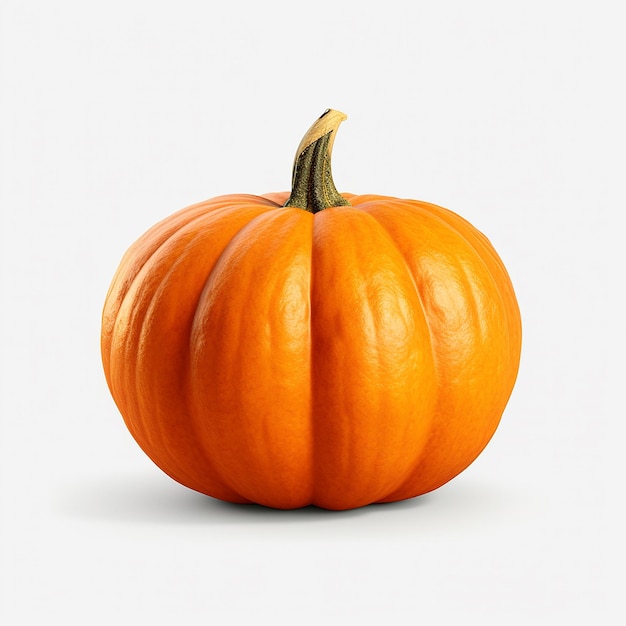 HighResolution Pure White Background Pumpkin