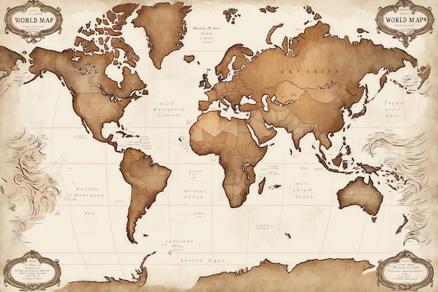 Photo highresolution world map for global exploration