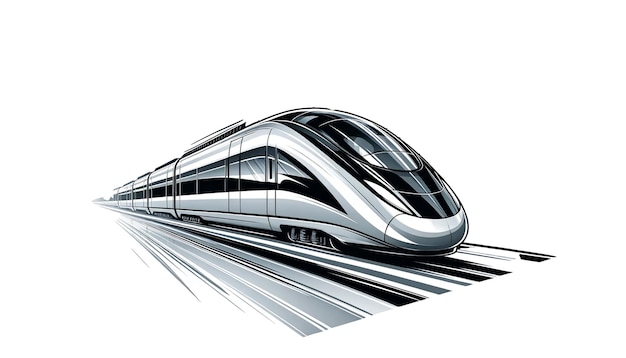 HighSpeed Train Modern Illustration for Business Travel