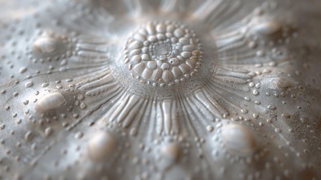 Hight macro photograph of a sand dollars intricate surface