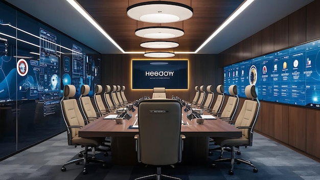 HighTech Boardroom Design a boardroom with cuttingedge technology