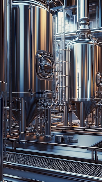 HighTech Brewery with Advanced Beer Brewing Process