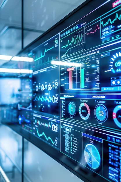 HighTech Digital Hospital Control Room Monitoring Energy Use and Efficiency in Real Time