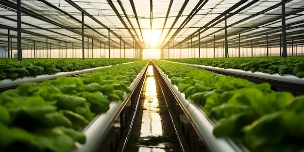 Hightech farming methods like vertical farms and hydroponics revolutionize sustainable agriculture Concept Agriculture Vertical Farms Hydroponics Sustainable Practices Technology Integration