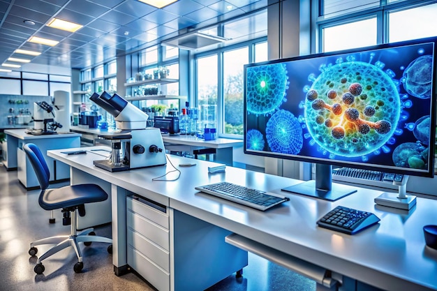 HighTech Medical Lab Virus Genome Research and Biotechnology