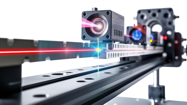 Hightech precision lasers in action showcasing advanced industrial technology