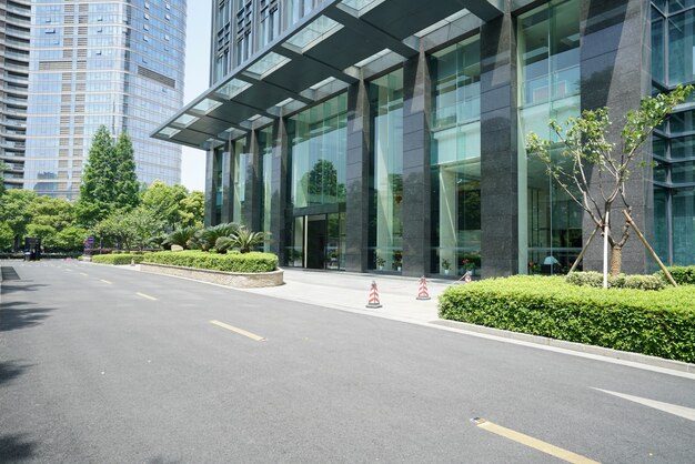 Highway and financial center office building in Ningbo, China