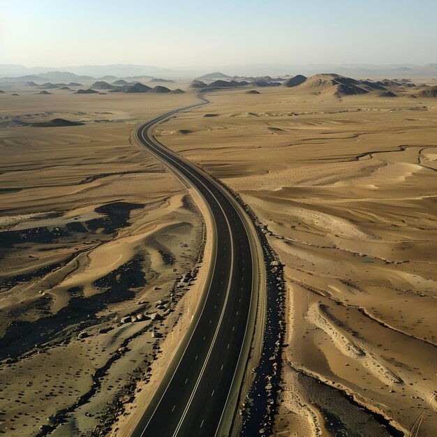 Photo a highway with a highway going through it and a highway in the distance