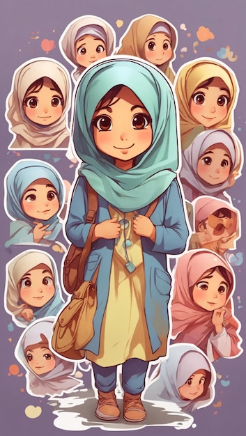 Hijab Girl Sticker