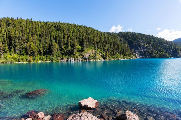 Hike on Garibaldi Lake near Whistler, BC, Canada.