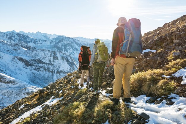 Hike in Kackar Mountains in eastern Turkey, autumn season.