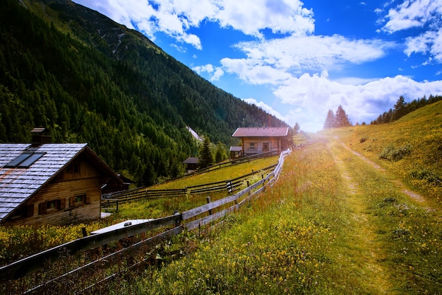 Hiking in Austria with amazing view.