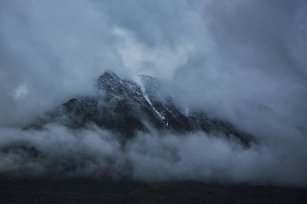 Hiking in the mountains Rivers and mountain lakes summer landscape of ridges and peaks An amazing journey