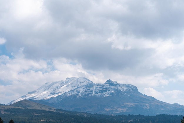 Hiking to the summit of Iztaccihuatl in the Parque Nacional IztaccihuatlPopocatepetl Mexico