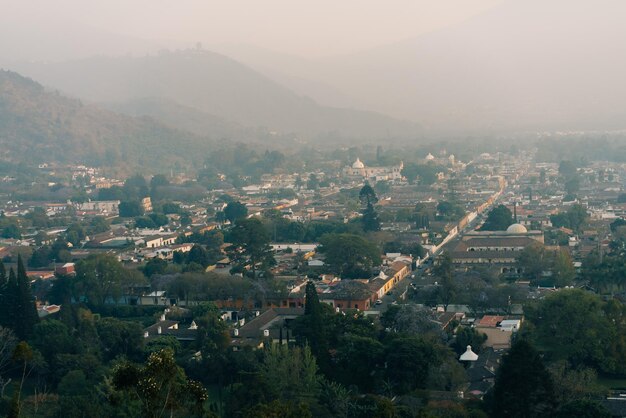 Hill of the cross overlooking Antigua Guatemala