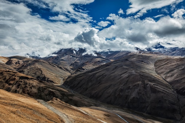 Himalayan landscape near TanglangLa pass Ladakh India