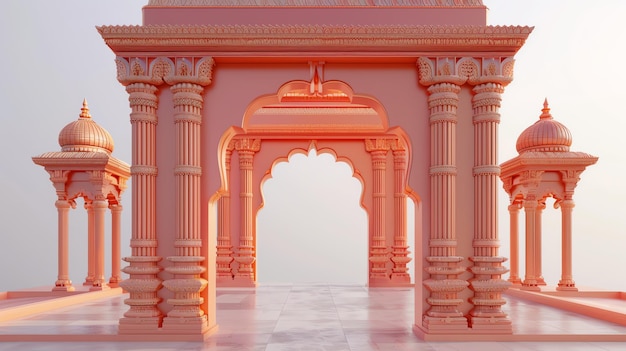 Hindu arch background concept indian background theme