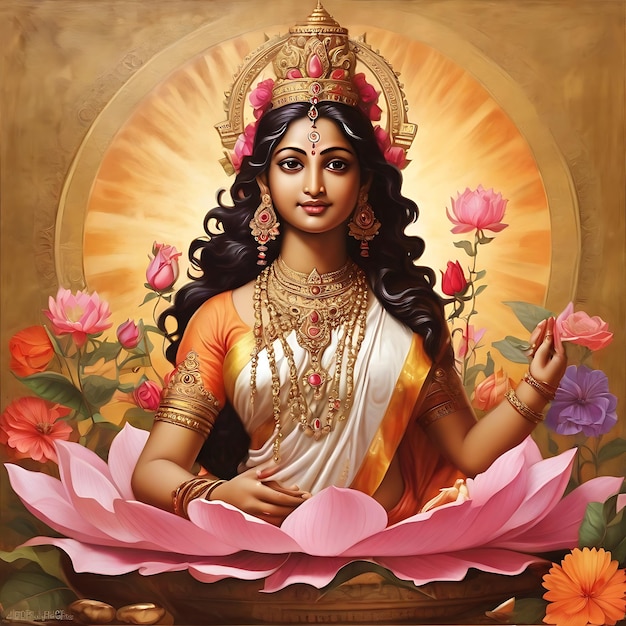 Hindu Cosmos Lakshmi Thakur Goddess of Wealth Lakhi thakur