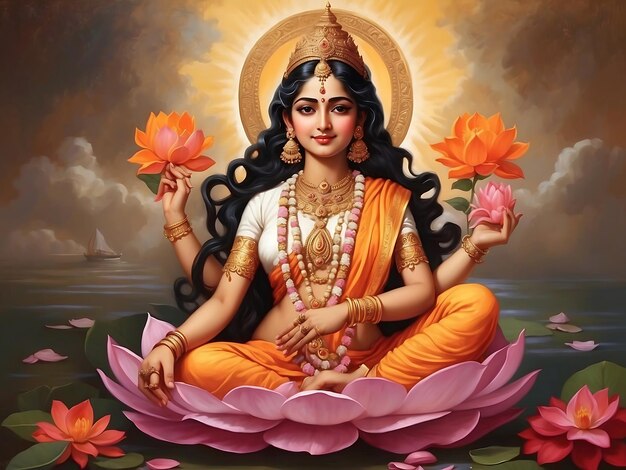 Hindu Cosmos Lakshmi Thakur Goddess of Wealth Lakhi thakur