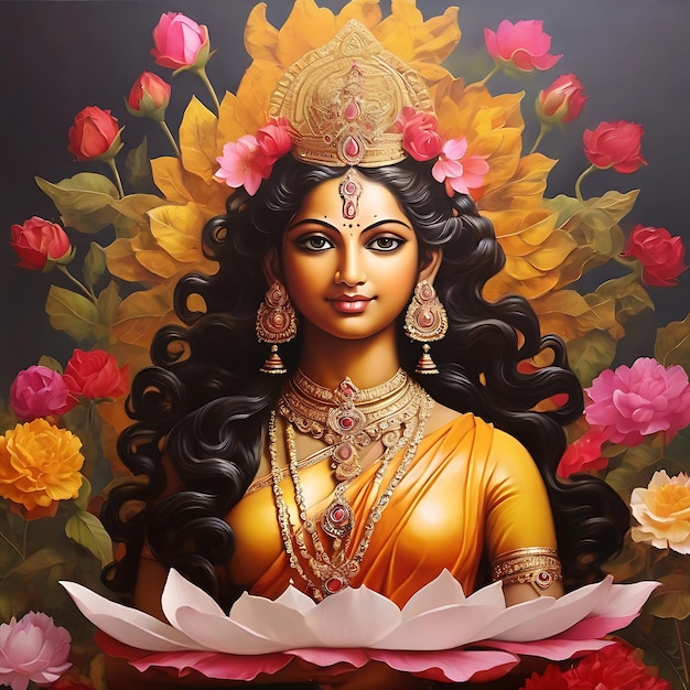 Hindu Cosmos Lakshmi Thakur Goddess of Wealth Lakhi thakur