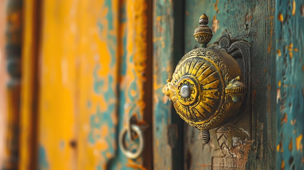 hindu door bell concept indian background concept