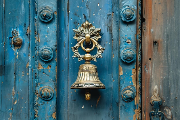 hindu door bell concept indian background theme