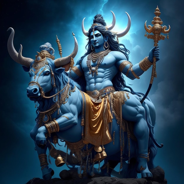 hindu god shiva illustartion