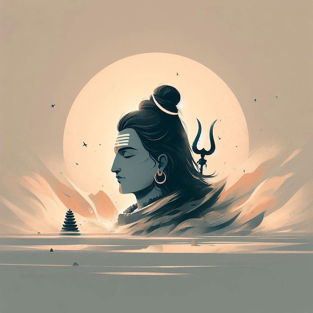 Photo hindu god shiva image illustration