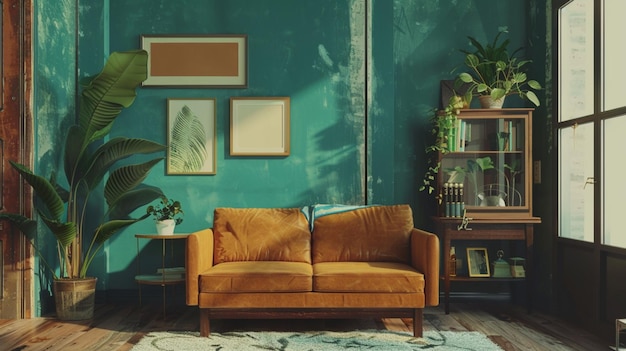 Hipster style interior background