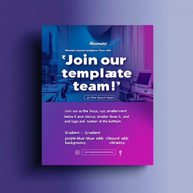 Photo hiring poster design template