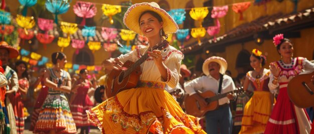 Photo hispanic dance celebrations