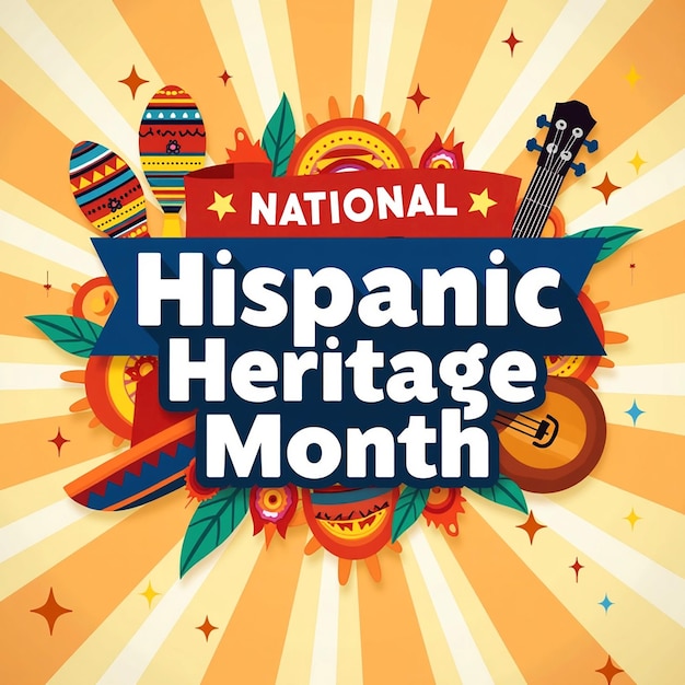 Photo hispanic heritage month graphics celebrating culture and diversity