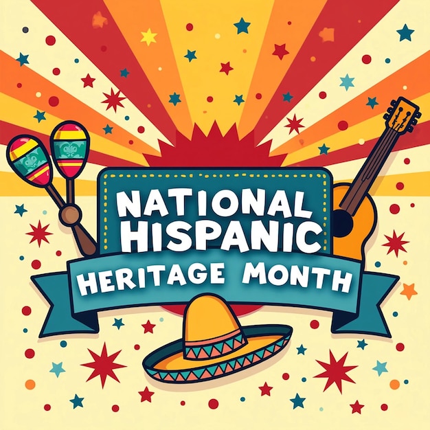 Photo hispanic heritage month graphics celebrating culture and diversity